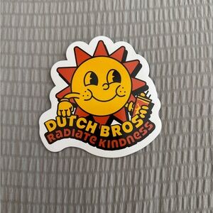 Dutch Bros Sunburst Kindness Sticker